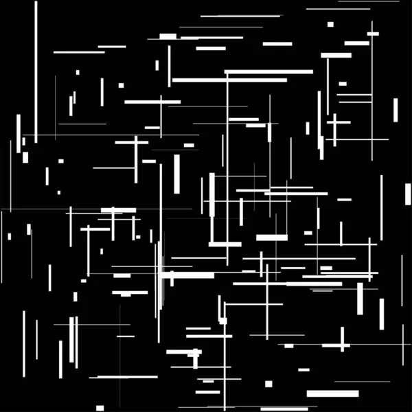 Zufälliges Chaotisches Raster Netzmuster Geometrische Textur Mit Zufälligen Linien — Stockvektor