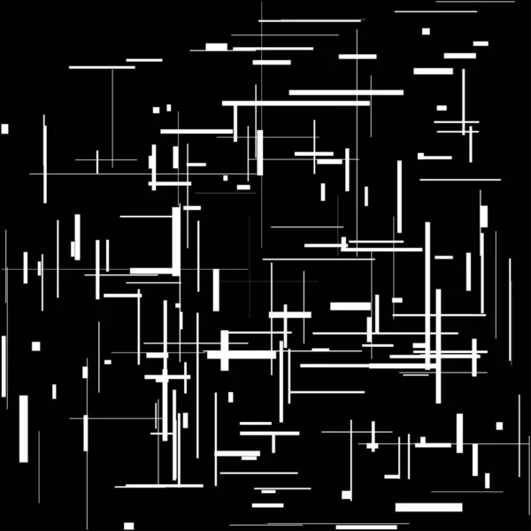 Náhodná Chaotická Mřížka Vzor Geometrická Textura Náhodnými Čarami — Stockový vektor