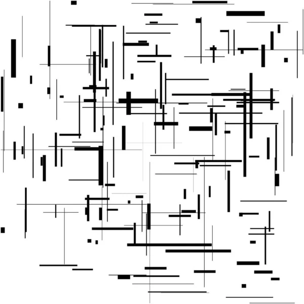 Náhodná Chaotická Mřížka Vzor Geometrická Textura Náhodnými Čarami — Stockový vektor