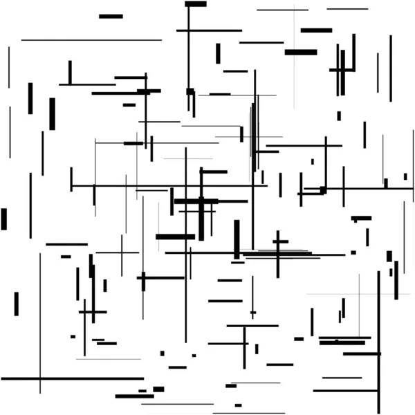 随机性 混沌网格 网格模式 几何纹理与随机线 — 图库矢量图片