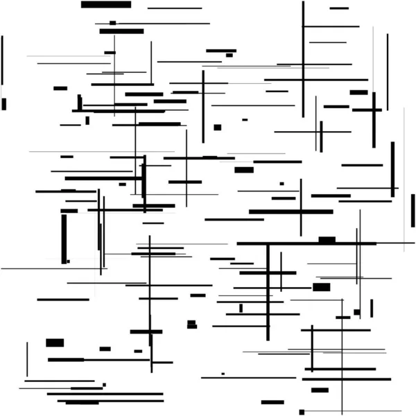Random Chaotic Grid Mesh Pattern Geometric Texture Random Lines — Stock Vector