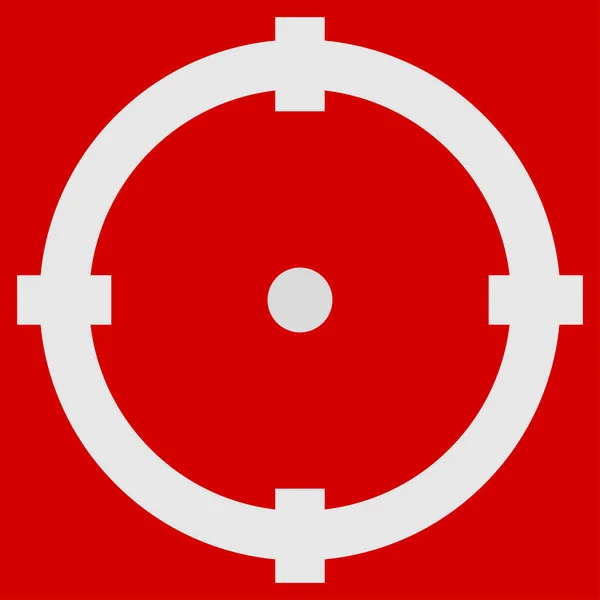 Crosshair Mål Märke Reticule Ikon Symbol — Stock vektor