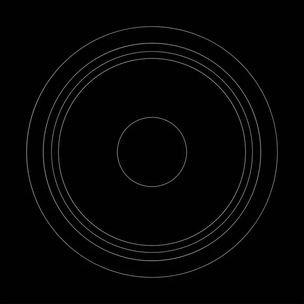 Abstrakte Zufällige Kreise Geometrisches Kreisförmiges Element — Stockvektor