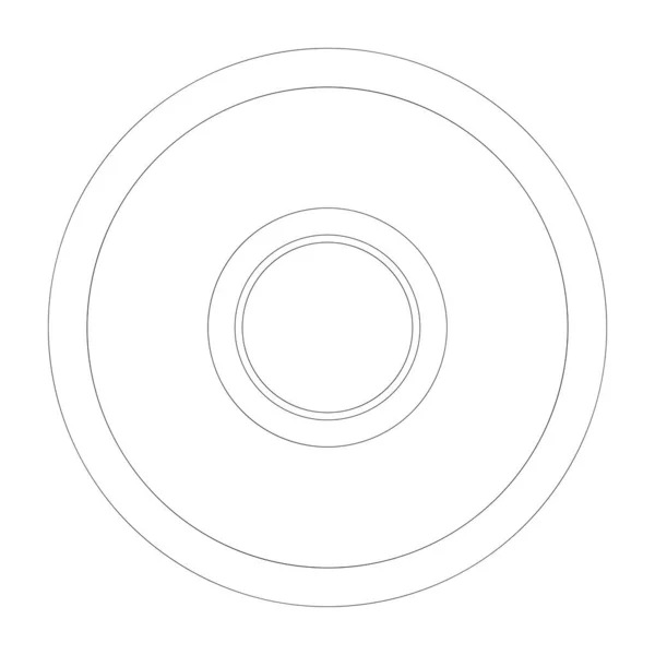 Abstract Willekeurige Cirkels Geometrisch Cirkelvormig Element — Stockvector