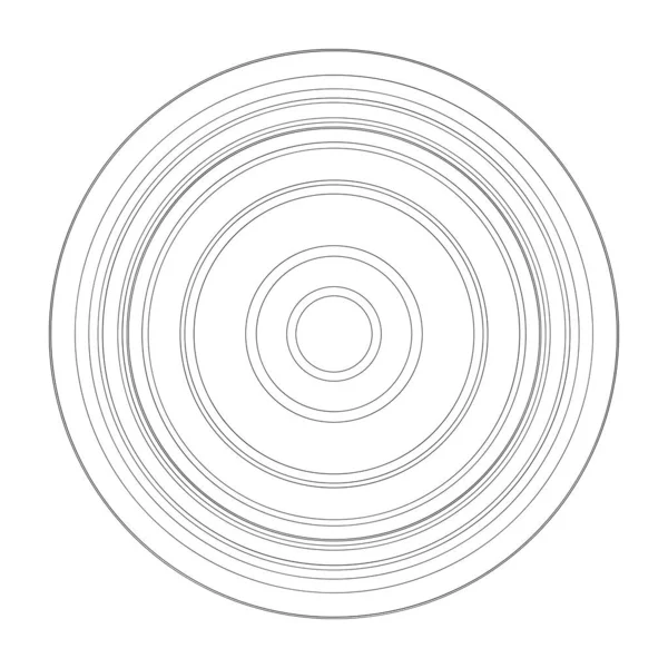 Astratto Cerchi Casuali Elemento Circolare Geometrico — Vettoriale Stock