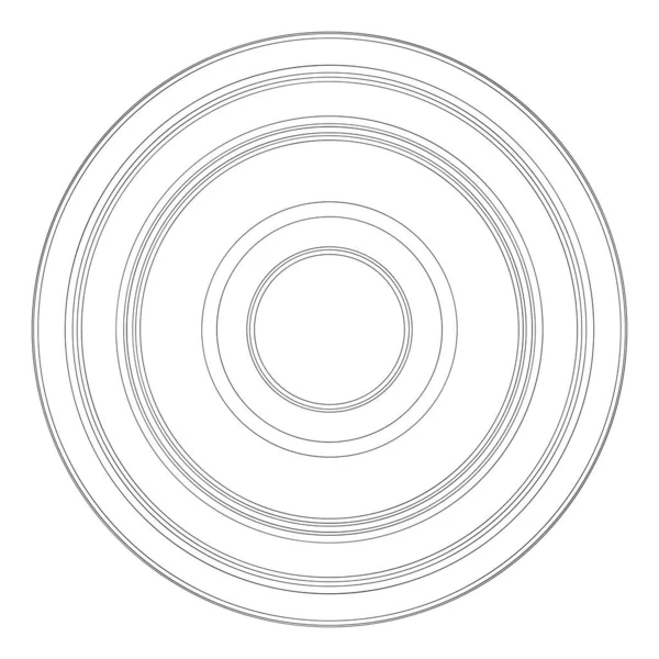 Streszczenie Losowych Okręgów Geometryczny Okrągły Element — Wektor stockowy