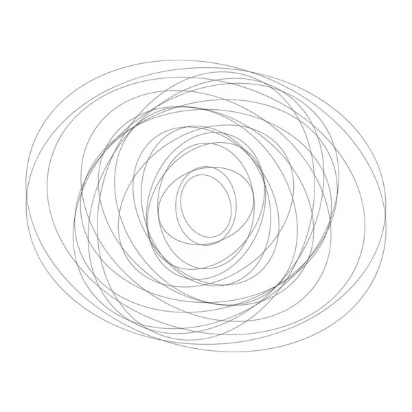 Streszczenie Losowych Okręgów Geometryczny Okrągły Element — Wektor stockowy