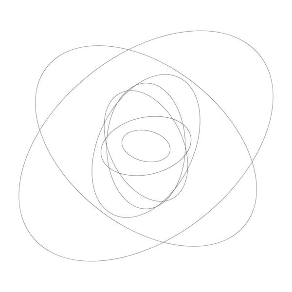 Abstrakte Zufällige Kreise Geometrisches Kreisförmiges Element — Stockvektor