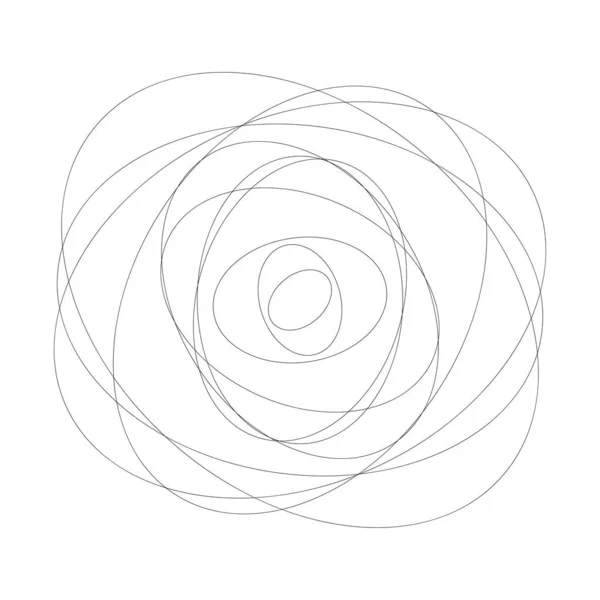 Streszczenie Losowych Okręgów Geometryczny Okrągły Element — Wektor stockowy