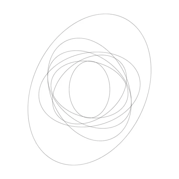 Círculos Aleatorios Abstractos Elemento Circular Geométrico — Archivo Imágenes Vectoriales