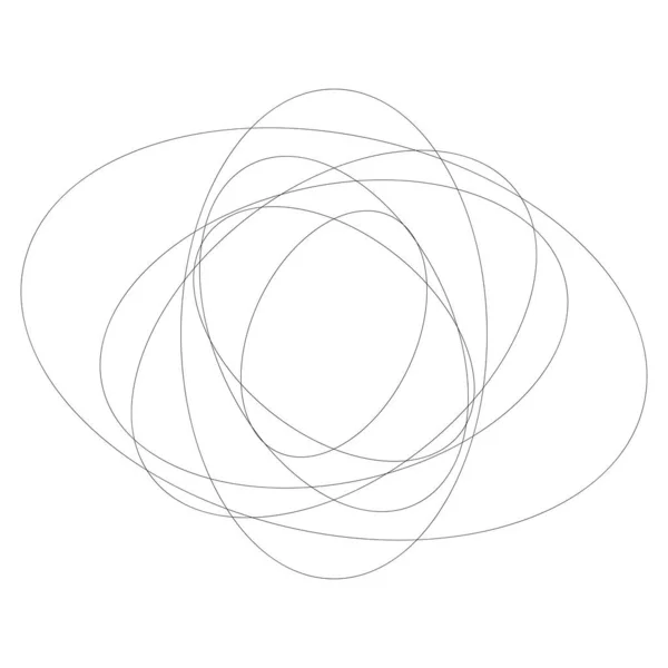 Abstract Random Circles Geometric Circular Element — Stock Vector