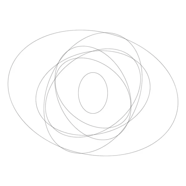 Círculos Aleatórios Abstratos Elemento Circular Geométrico —  Vetores de Stock
