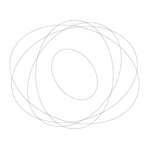 Abstract Random Circles Geometric Circular Element — Stock Vector
