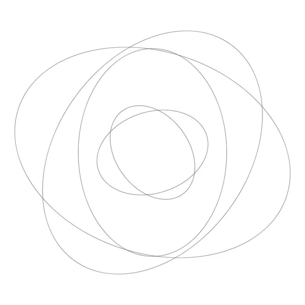 Cercles Aléatoires Abstraits Élément Circulaire Géométrique — Image vectorielle