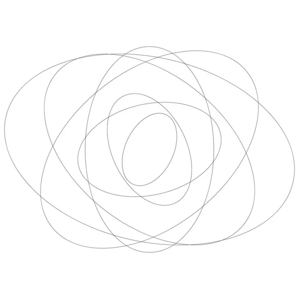 Cercles Aléatoires Abstraits Élément Circulaire Géométrique — Image vectorielle