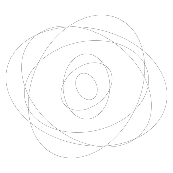 Streszczenie Losowych Okręgów Geometryczny Okrągły Element — Wektor stockowy