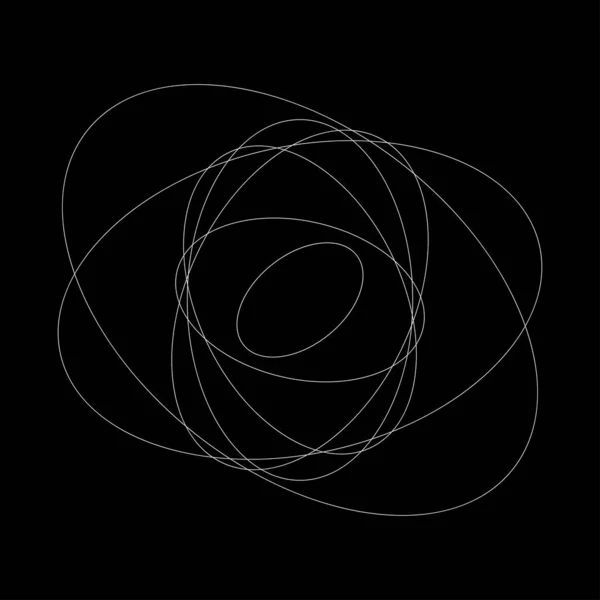 Abstract Willekeurige Cirkels Geometrisch Cirkelvormig Element — Stockvector