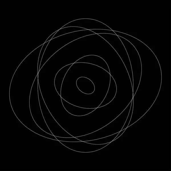 Abstract Willekeurige Cirkels Geometrisch Cirkelvormig Element — Stockvector