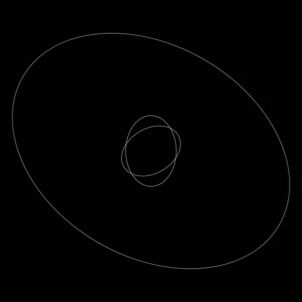 Streszczenie Losowych Okręgów Geometryczny Okrągły Element — Wektor stockowy