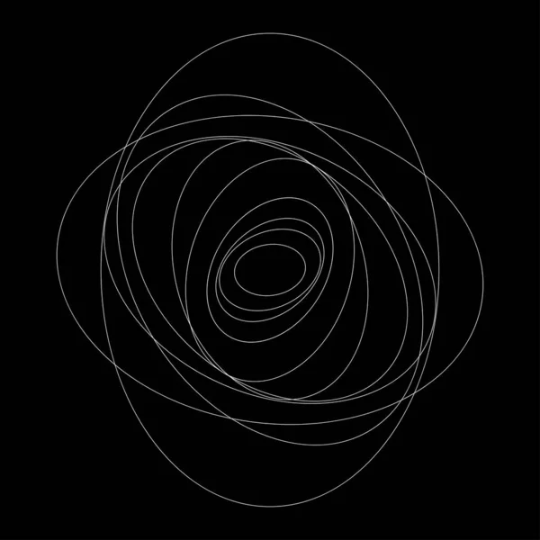 Abstract Willekeurige Cirkels Geometrisch Cirkelvormig Element — Stockvector