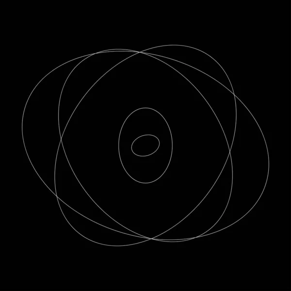 Streszczenie Losowych Okręgów Geometryczny Okrągły Element — Wektor stockowy