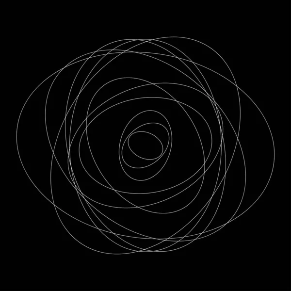 Abstract Willekeurige Cirkels Geometrisch Cirkelvormig Element — Stockvector