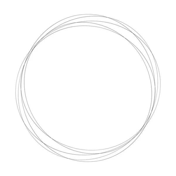 Cercles Aléatoires Abstraits Élément Circulaire Géométrique — Image vectorielle