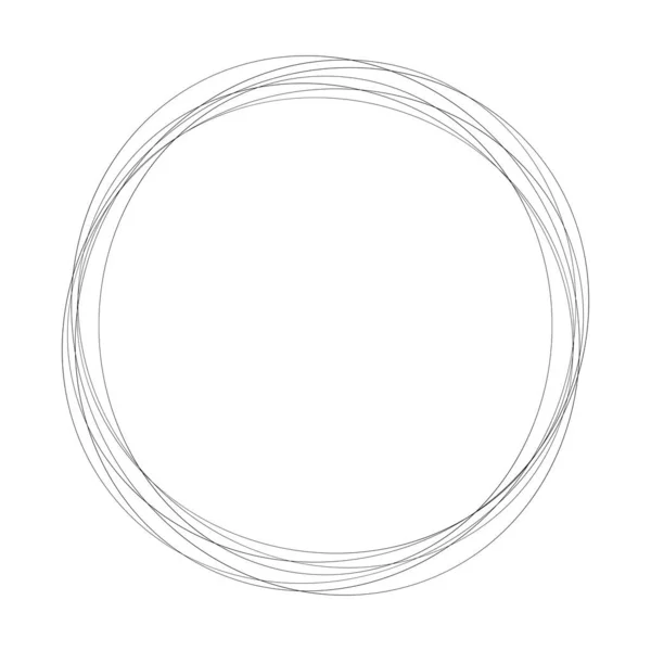 Círculos Aleatórios Abstratos Elemento Circular Geométrico — Vetor de Stock