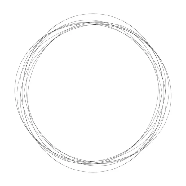 Abstrakt Tilfældige Cirkler Geometrisk Cirkulære Element – Stock-vektor