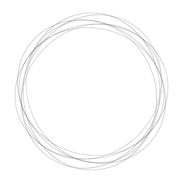 Cercles Aléatoires Abstraits Élément Circulaire Géométrique — Image vectorielle