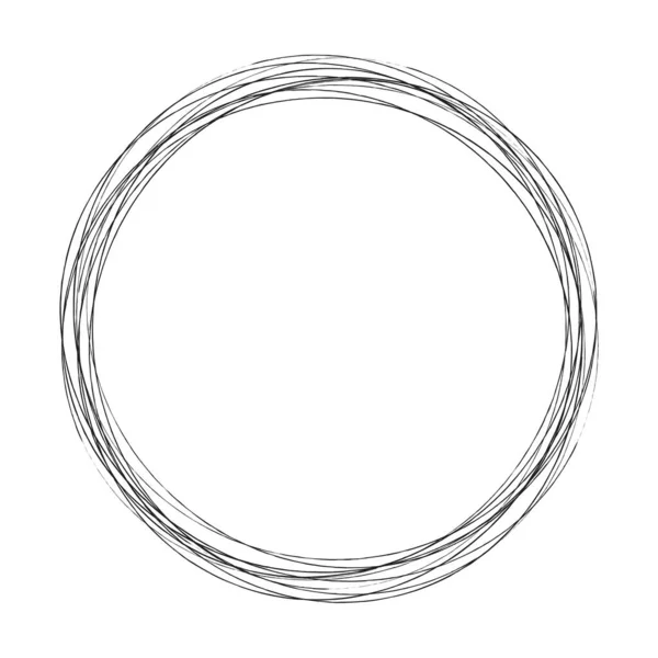 Círculos Aleatórios Abstratos Elemento Circular Geométrico — Vetor de Stock
