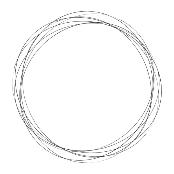 Cercles Aléatoires Abstraits Élément Circulaire Géométrique — Image vectorielle