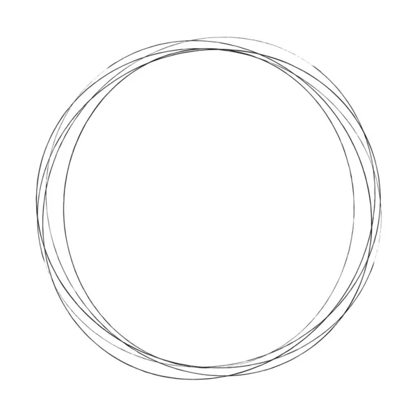 Abstrakte Zufällige Kreise Geometrisches Kreisförmiges Element — Stockvektor