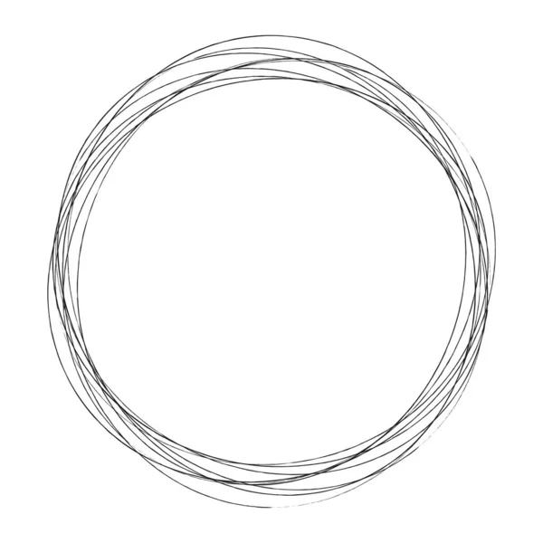 Abstrakte Zufällige Kreise Geometrisches Kreisförmiges Element — Stockvektor