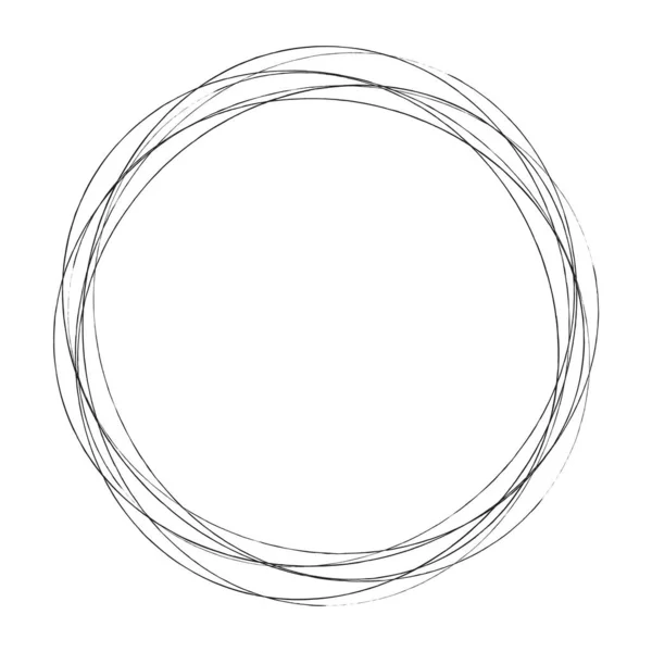 Círculos Aleatorios Abstractos Elemento Circular Geométrico — Vector de stock
