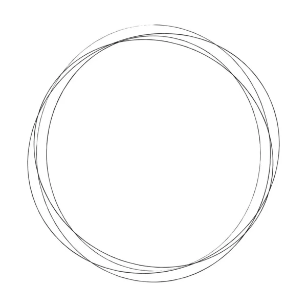 Abstrakte Zufällige Kreise Geometrisches Kreisförmiges Element — Stockvektor