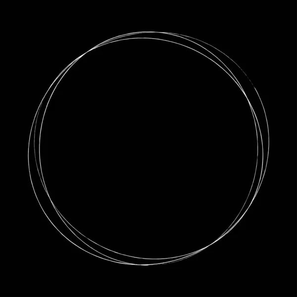Abstraktní Náhodné Kruhy Geometrický Kruhový Grungy Texturovaný Štětec Design Efektu — Stockový vektor