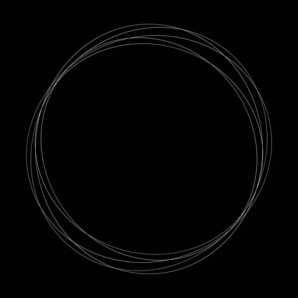 Abstrakte Zufällige Kreise Geometrisches Kreisförmiges Element — Stockvektor