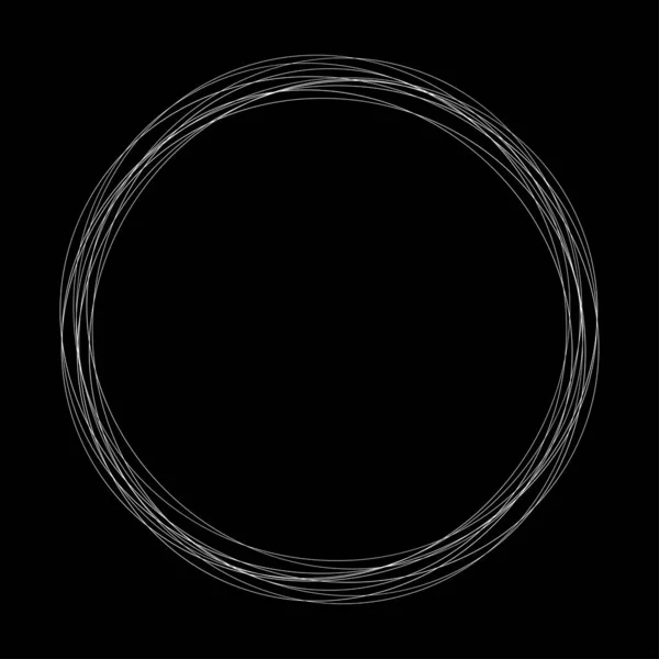 Abstrakte Zufällige Kreise Geometrisches Kreisförmiges Element — Stockvektor