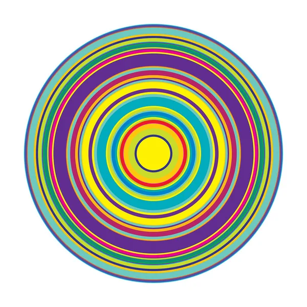 Abstrakte Zufällige Kreise Geometrisches Kreisförmiges Element — Stockvektor
