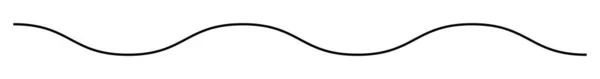 Волнистая Машущая Зигзагообразная Линия Пересечения Элемент Полосы Векторная Иллюстрация Запаса — стоковый вектор