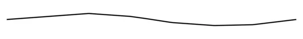 Хвиляста Хвиляста Зигзагоподібна Хрестоподібна Лінія Елемент Смуги Стокова Векторна Ілюстрація — стоковий вектор