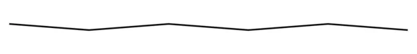 Linie Ondulată Fluturând Zigzag Crocantă Element Bandă Ilustrație Vectorială Stoc — Vector de stoc