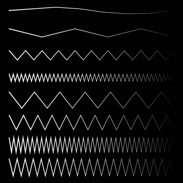 Dalgalı Dalgalı Zigzag Çapraz Çizgi Çizgili Element — Stok Vektör