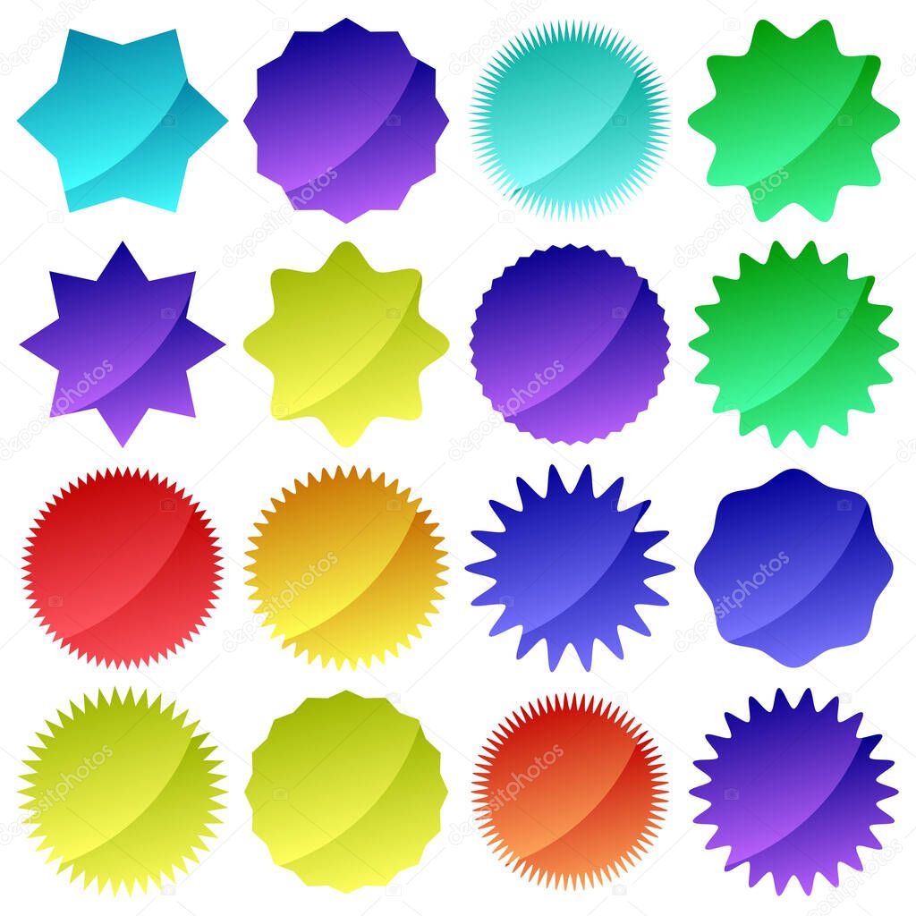 set of vector buttons for your design