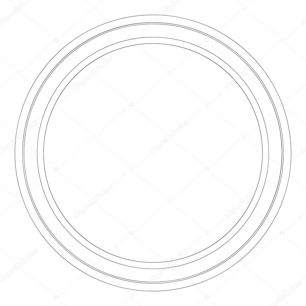 Abstract random circles geometric circular element