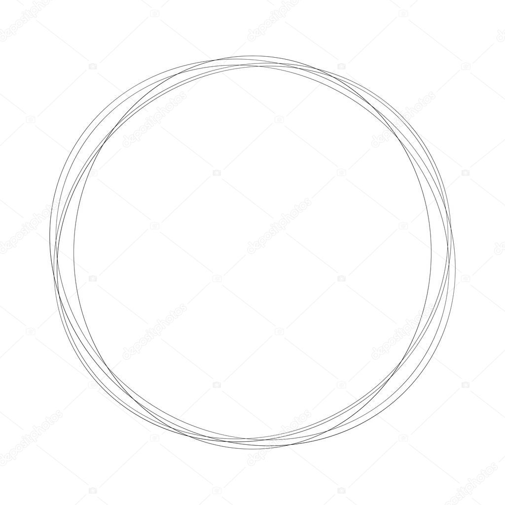 Abstract random circles geometric circular element