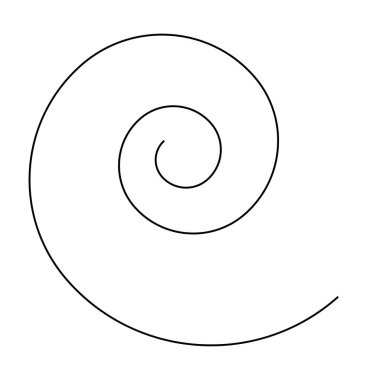 Spire, spiral, twirl ve girdap vektör tasarım elementi