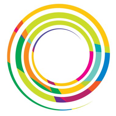 Spire, spiral, twirl ve girdap vektör tasarım elementi