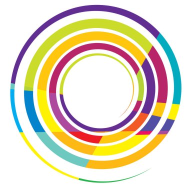 Spire, spiral, twirl ve girdap vektör tasarım elementi